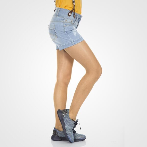 Blaue Denim-Shorts